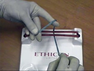 One handed surgical knot