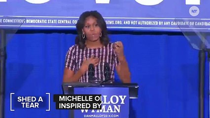 Michelle Obama Cries Over Spilled Education