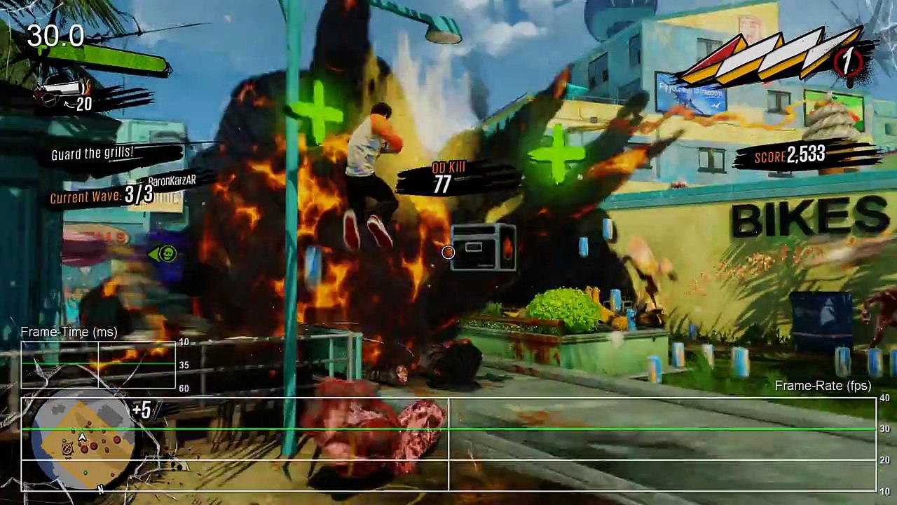 Sunset Overdrive Xbox One Multiplayer Frame-Rate Test