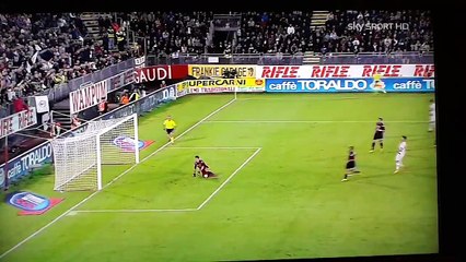 Cagliari 1-1 Milan spettacolare azione zemaniana