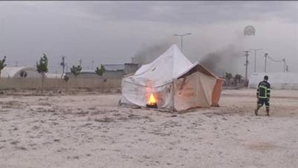 Çadır Kentte Yangın Tatbikatı