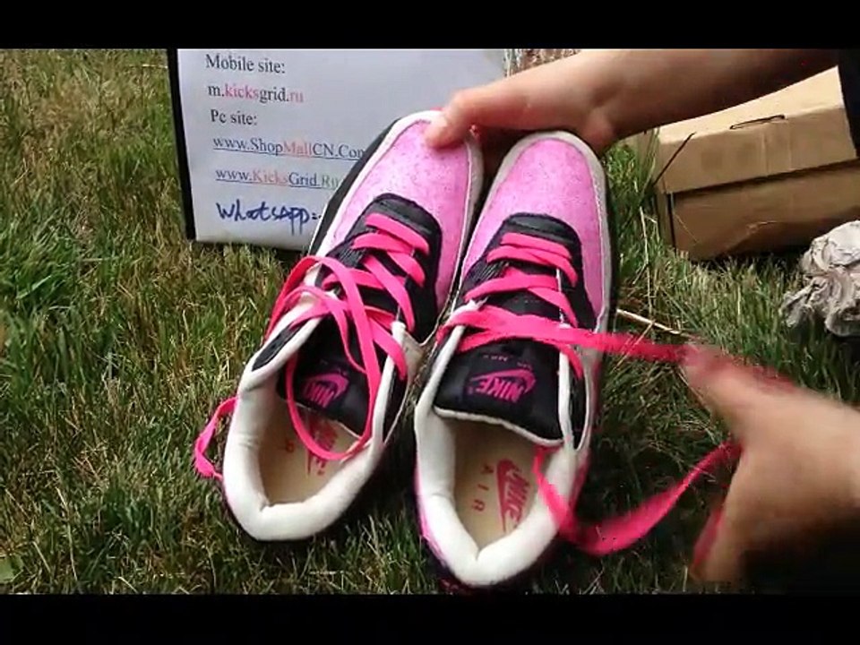 Nike Air Max 90 Womens Shoes Wholesale Pink White Black