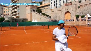 Rafael Nadal Heavy Hitting 2014-COURT LEVEL VIEW