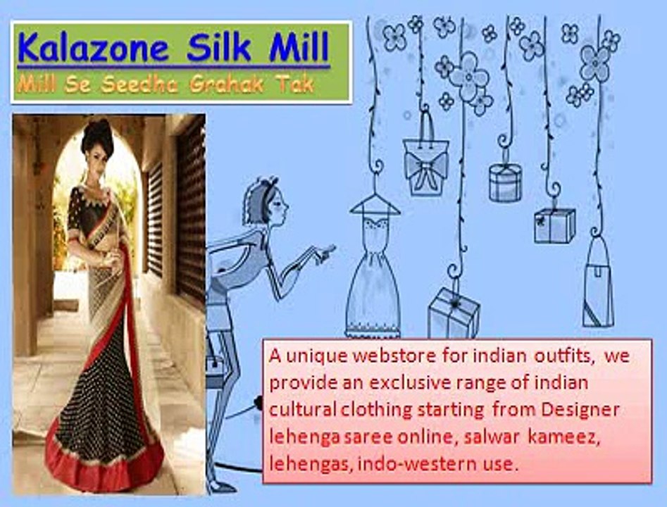 Designer lehenga saree online
