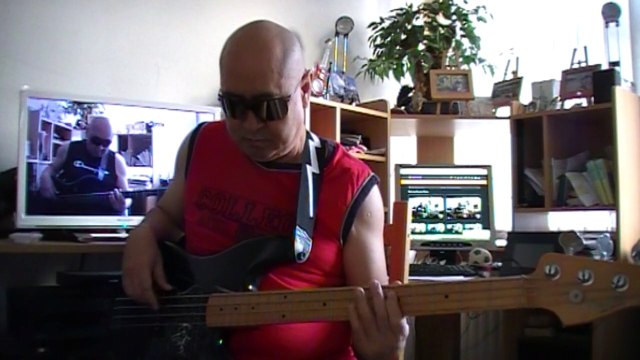 Summer night Grover Washington Jr HD720 Bass cover Bob Roha