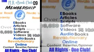 PLR eBooks Exposed - Brand New Private Label Rights for 2009