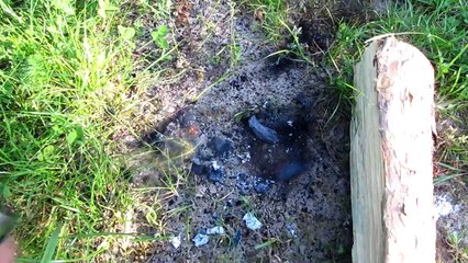 Fumigène au chlorate de sodium - Resultat final