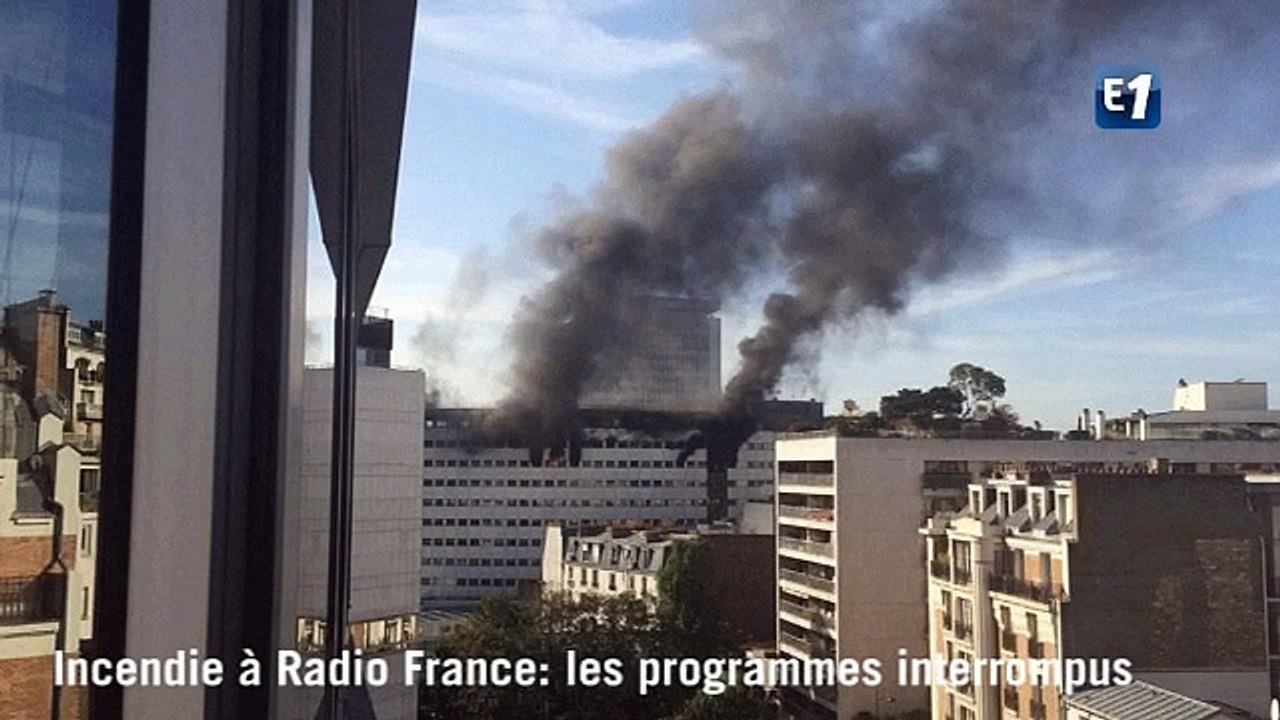 Incendie à la Maison de la radio : l'annonce de l'interruption des programmes