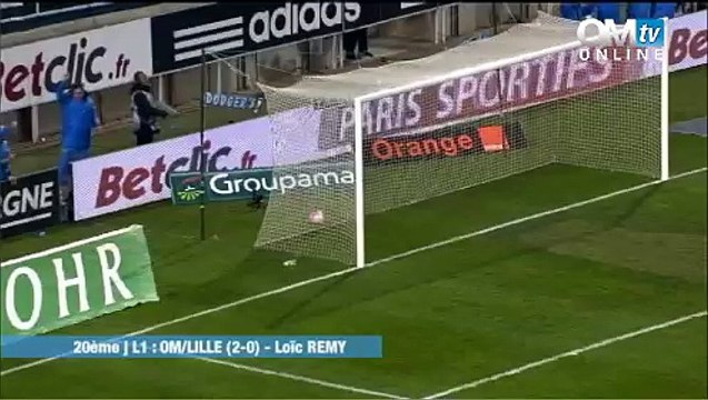 OM 2-0 Lille : le but de Loïc Remy (83e)
