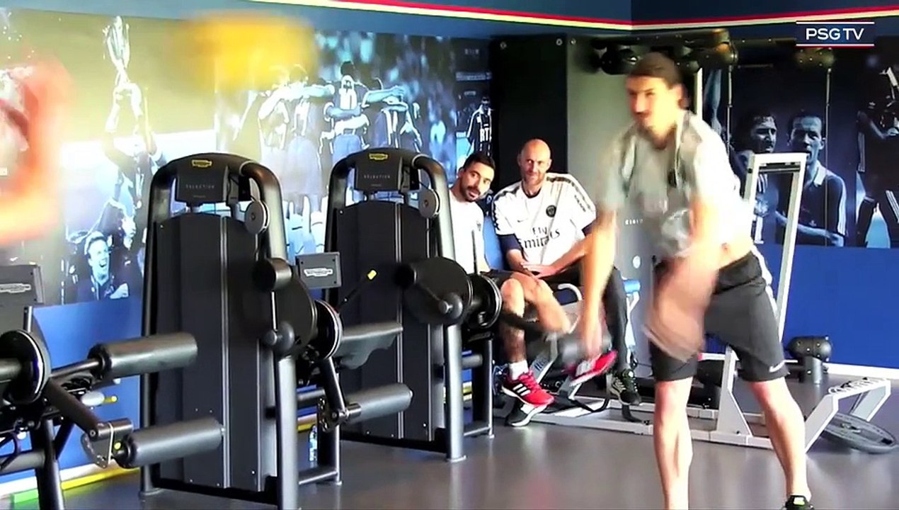 TRAINING SESSION - Pastore Lucas Marquinhos Verratti Cavani Ibrahimovic