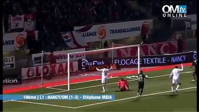 Nancy 1-3 OM : le but de Stéphane Mbia (41e)