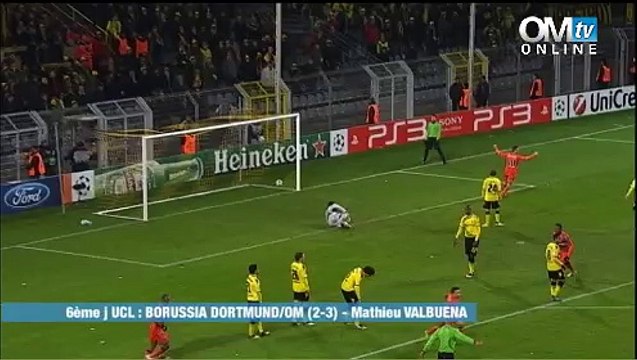 Dortmund 2-3 OM : le but de Mathieu Valbuena (87e)
