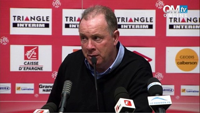 Conférence de presse après Nancy-OM (1-3)