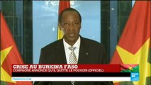 URGENT - Blaise Compaoré annonce qu'il quitte le pouvoir - BURKINA FASO