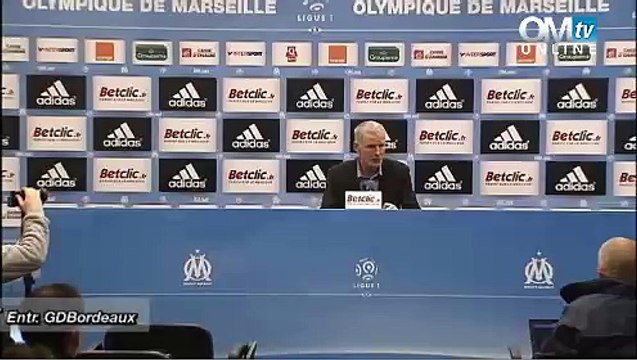 Conférence de presse après OM 0-0 Bordeaux