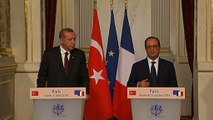 Déclaration conjointe à la presse avec M. Recep Tayyip Erdogan, président de la République de Turquie