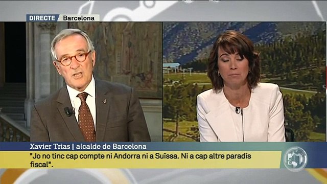 TV3 - Els Matins - Trias: La notícia d' El Mundo és una falsedat. Em querellaré contra el diari