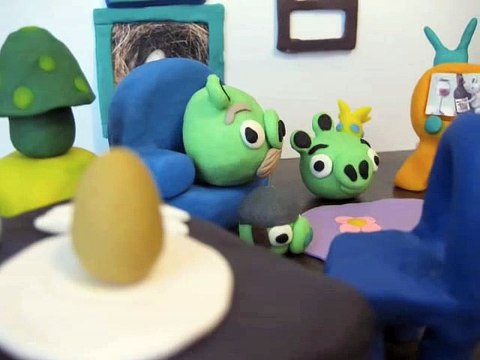 Angry Birds Mission Impossible Adventure stop motion movie (Play Doh)