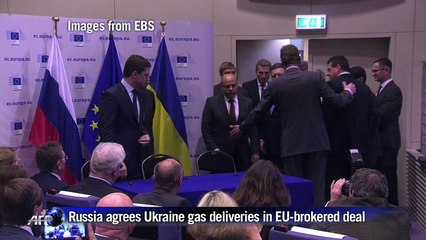 EU, Russia, Ukraine seal breakthrough gas accord