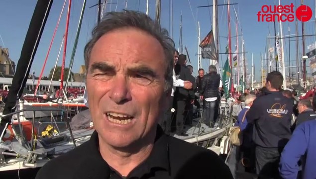 Route du Rhum : Bernard Hinault à Saint-Malo