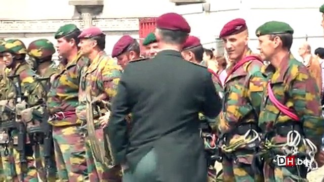 Préparatifs pour le défilé du 21 juillet