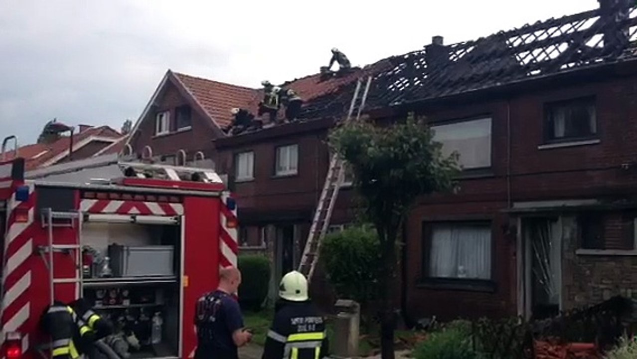 Incendie à Fleurus