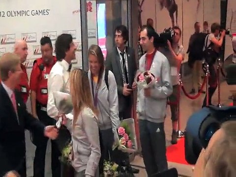 Les athlètes belges fêtés