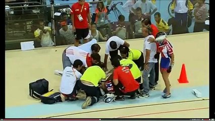 Cyclisme sur piste: l'énorme boulette de l'organisation provoque une terrible chute