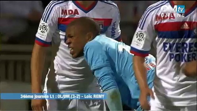 OL 3-2 OM : le but de Loïc Remy