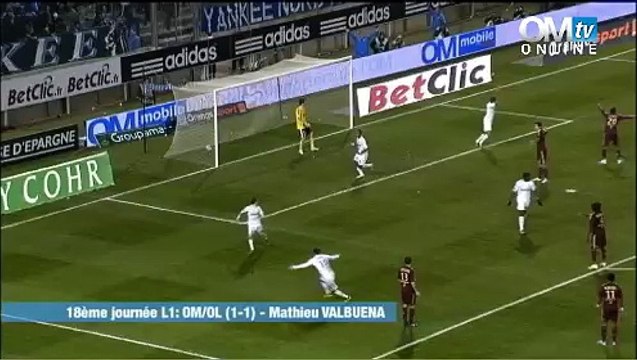 OM 1-1 OL : le but de Valbuena
