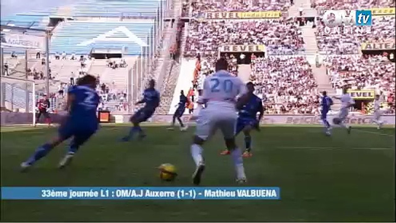 OM 1-1 AJA : le but de Valbuena