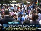 Salvadoran social movements call national legislation of water use