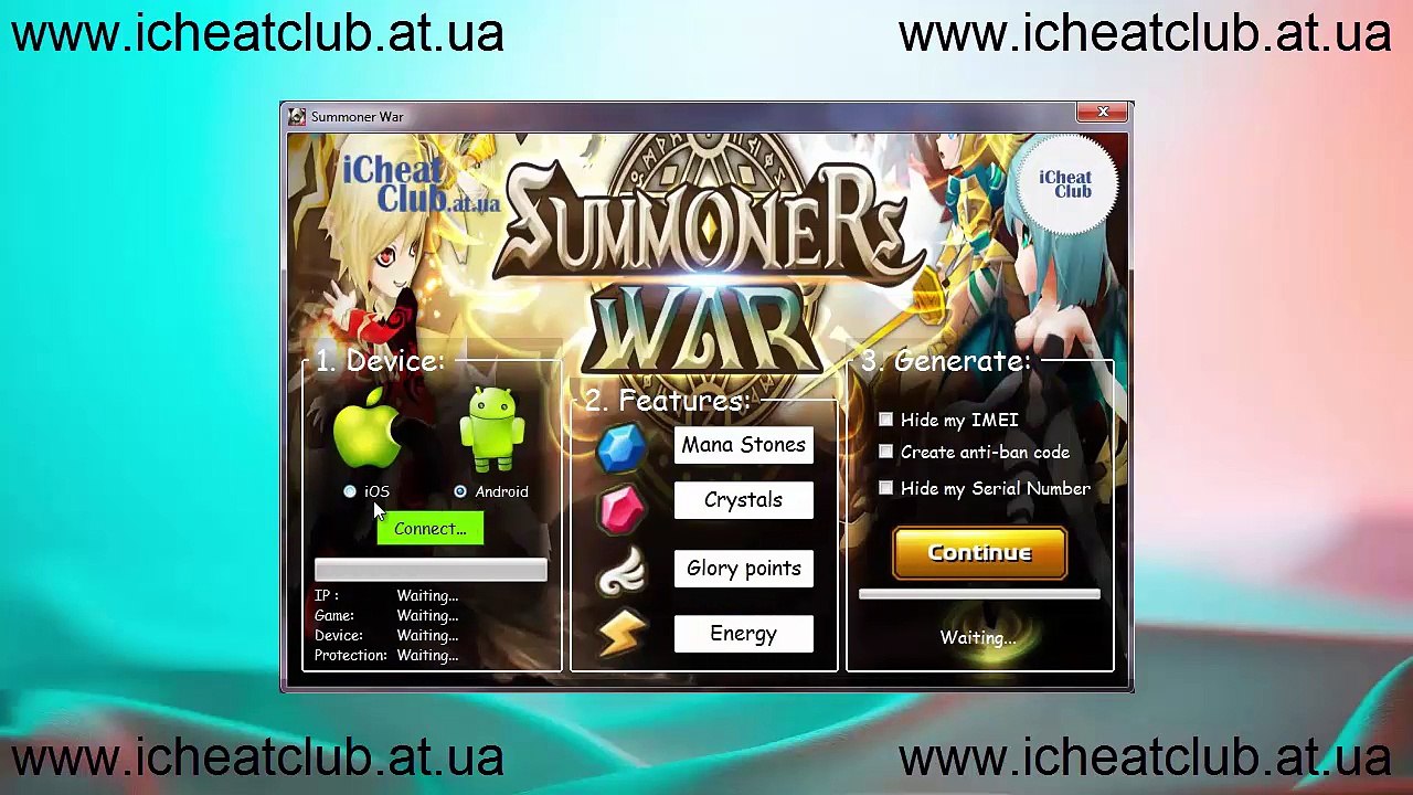 Invocateurs Guerre Sky Arena Générateur 2014