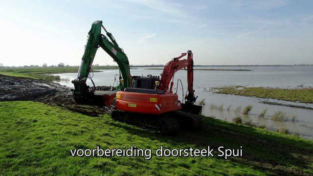 Natuurgebied Spuimonding West - Voorbereiding doorsteek Spui / Zuidland 2014