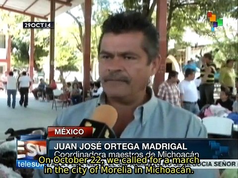 Mexico's teachers call for return of 43 missing students