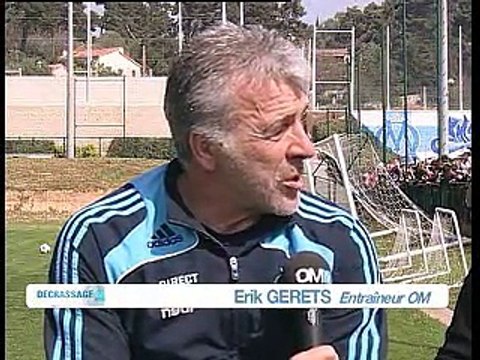 Décrassage avec E. Gerets et V. Hilton