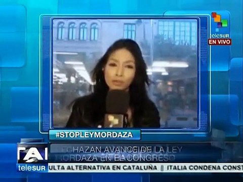 Ley Mordaza en España atenta contra libertad de expresión