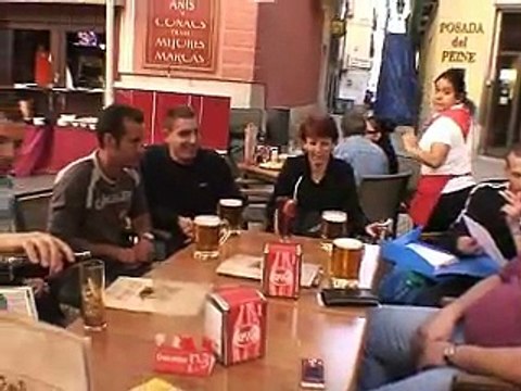 Avec les supporters à Madrid