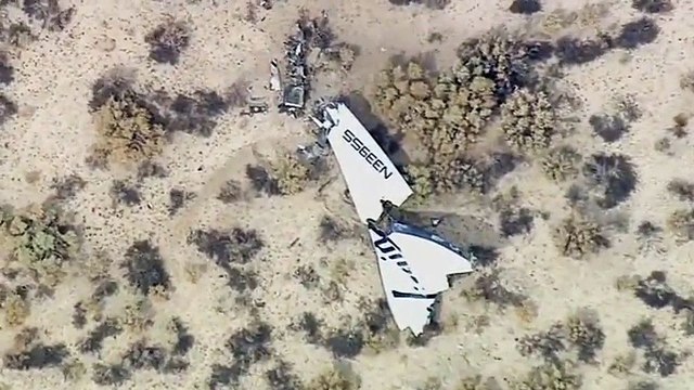 Crash d'un vaisseau spatial de Virgin Galactic
