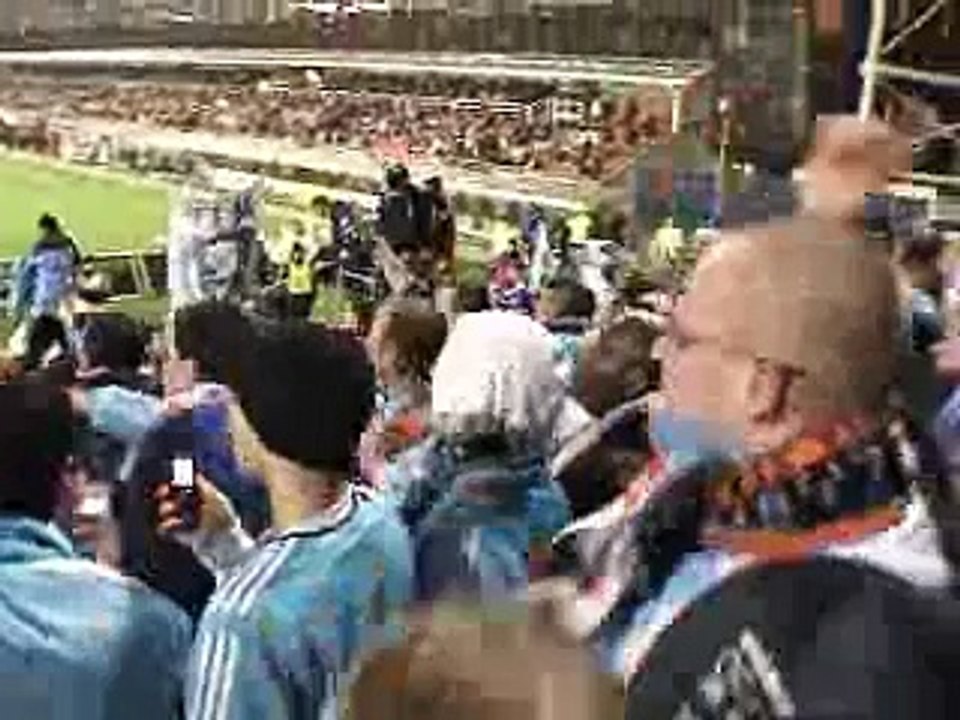 Avec les supporters marseillais à Bollaërt