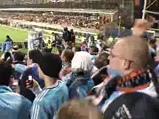 Avec les supporters marseillais à Bollaërt