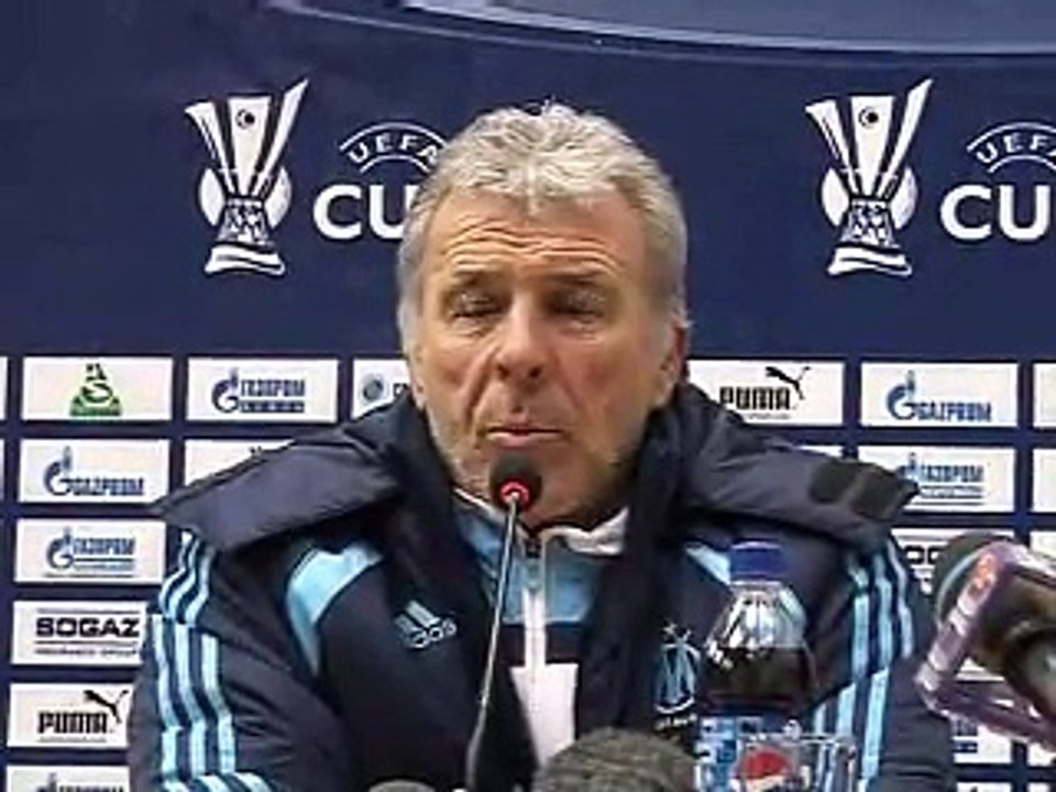 Zenit 2-0 OM : Réaction d'Eric Gerets