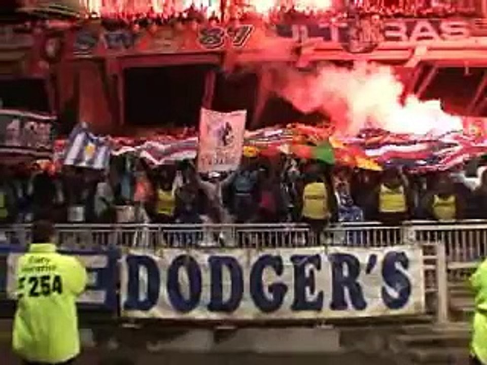 La victoire, avec les supporters marseillais