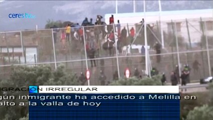 Ningún inmigrante ha accedido a Melilla en el salto a la valla de hoy