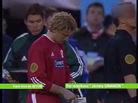 Avant Sochaux-OM, interview de J. Gavanon