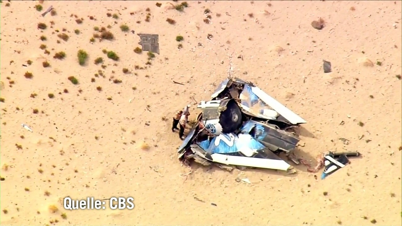'SpaceShipTwo' stürzt bei Testflug ab - Rückschlag für Branson