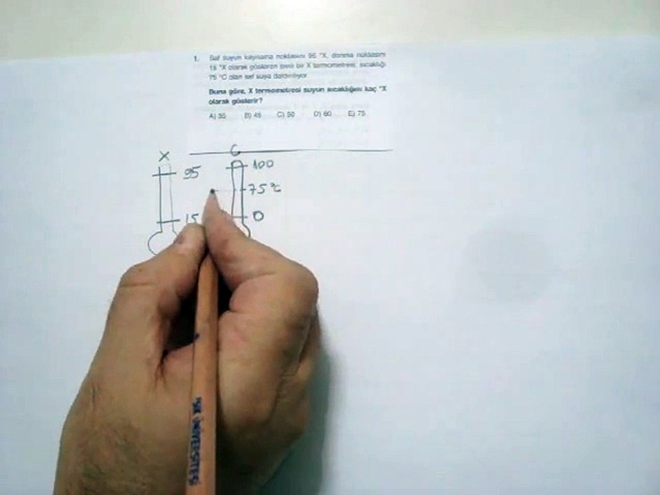 ISI VE  SICAKLIK   TEST 13  SORU 1