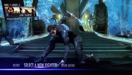 Nightwing VS Comic Book Villain In A Injustice Gods Among Us Match / Battle / Fight