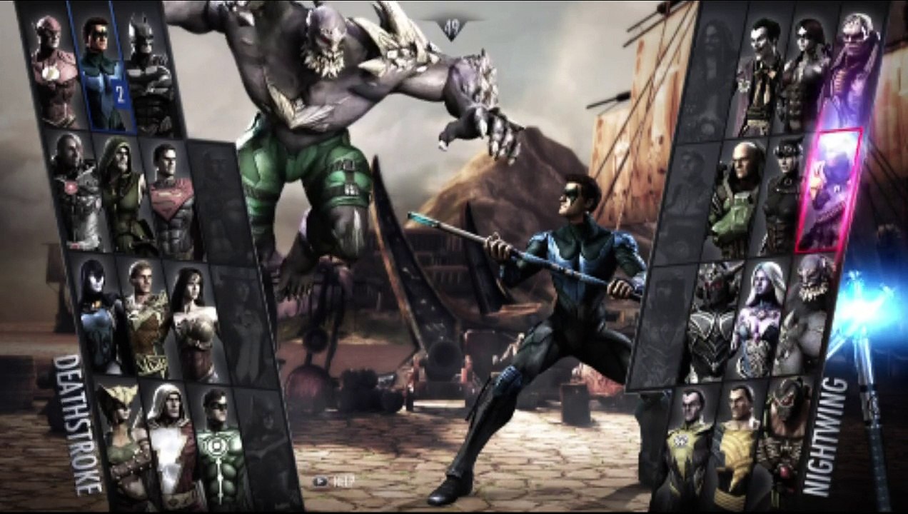 Nightwing VS Comic Book Character In A Injustice Gods Among Us Xbox Live Match / Battle / Fight