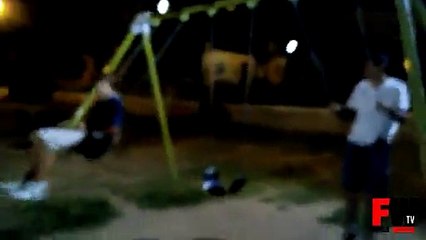 [+18 ~ Sexy Funny Girl]Swing Set Failure